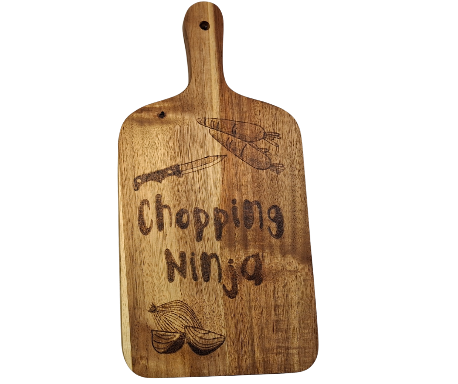 Chopping Ninja Acacia wood chopping board