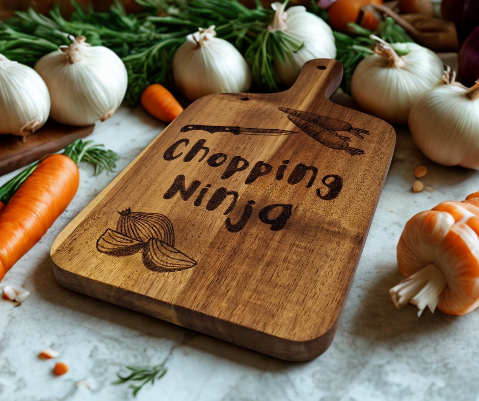 Chopping Ninja Acacia wood chopping board