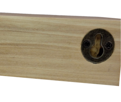 Example of a keyhole hanger on the rear of the keyhanger
