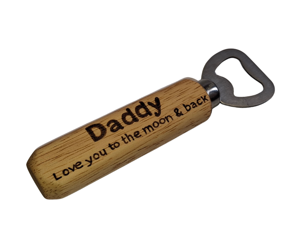 Daddy Love you to the moon and back, Handheld bottle opener
