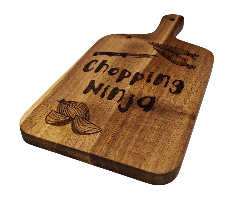 Chopping Ninja Acacia wood chopping board