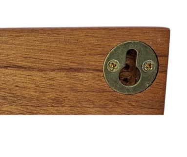 An example of keyhole hanger on the rear of the keyhanger