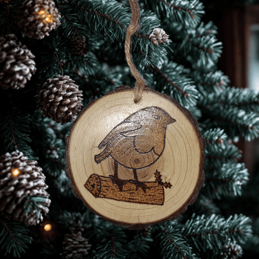 Robin on log, Log slice tree decoration