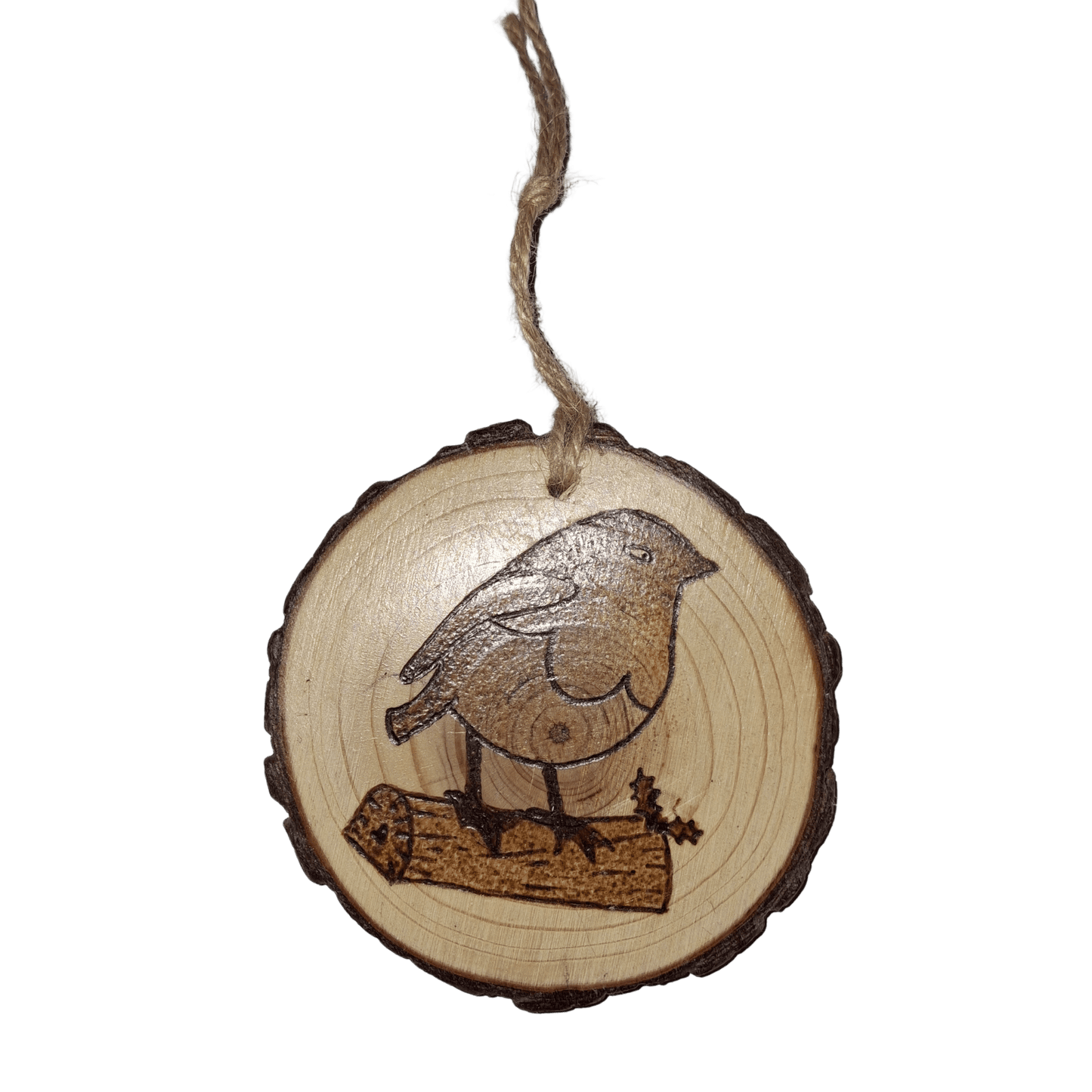 Robin on log, Log slice tree decoration