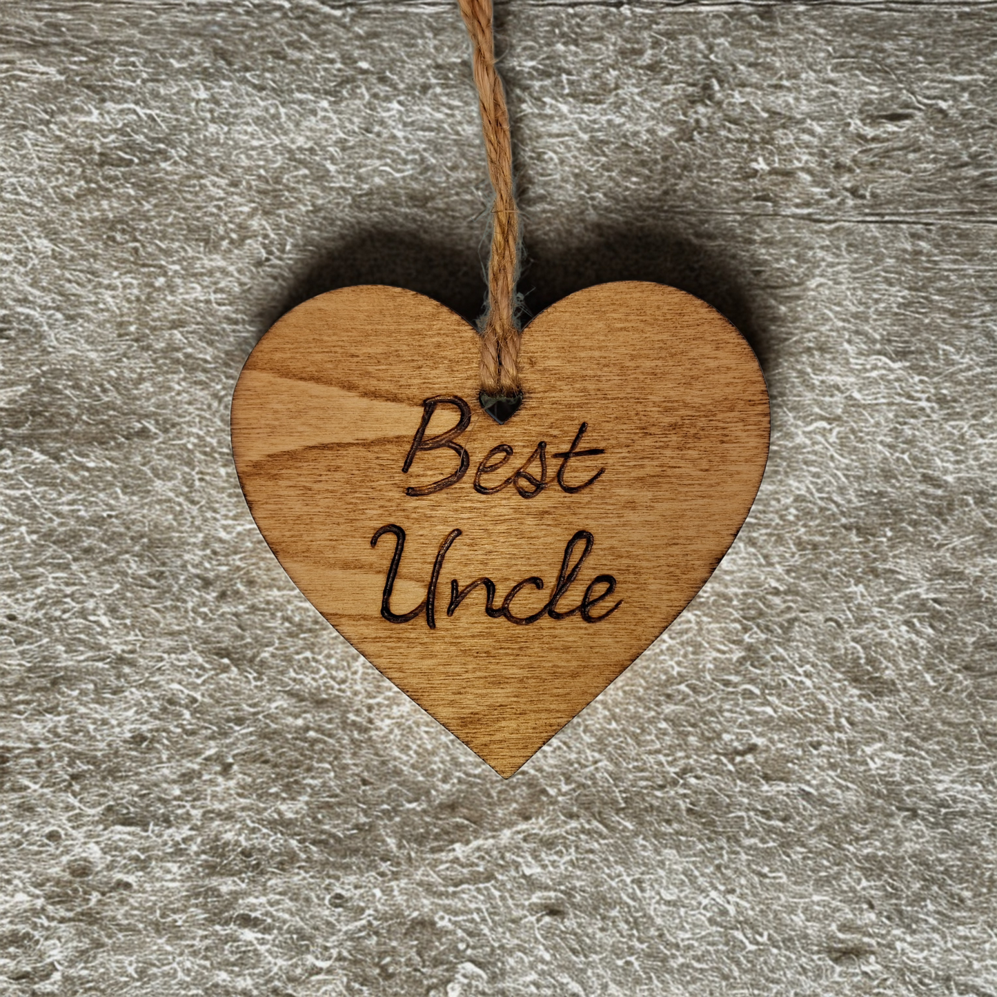 Best Uncle Hanging Heart