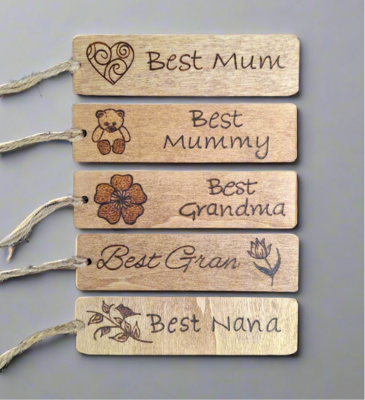 Mum/ Mummy/ Nanna Horizontal Bookmark